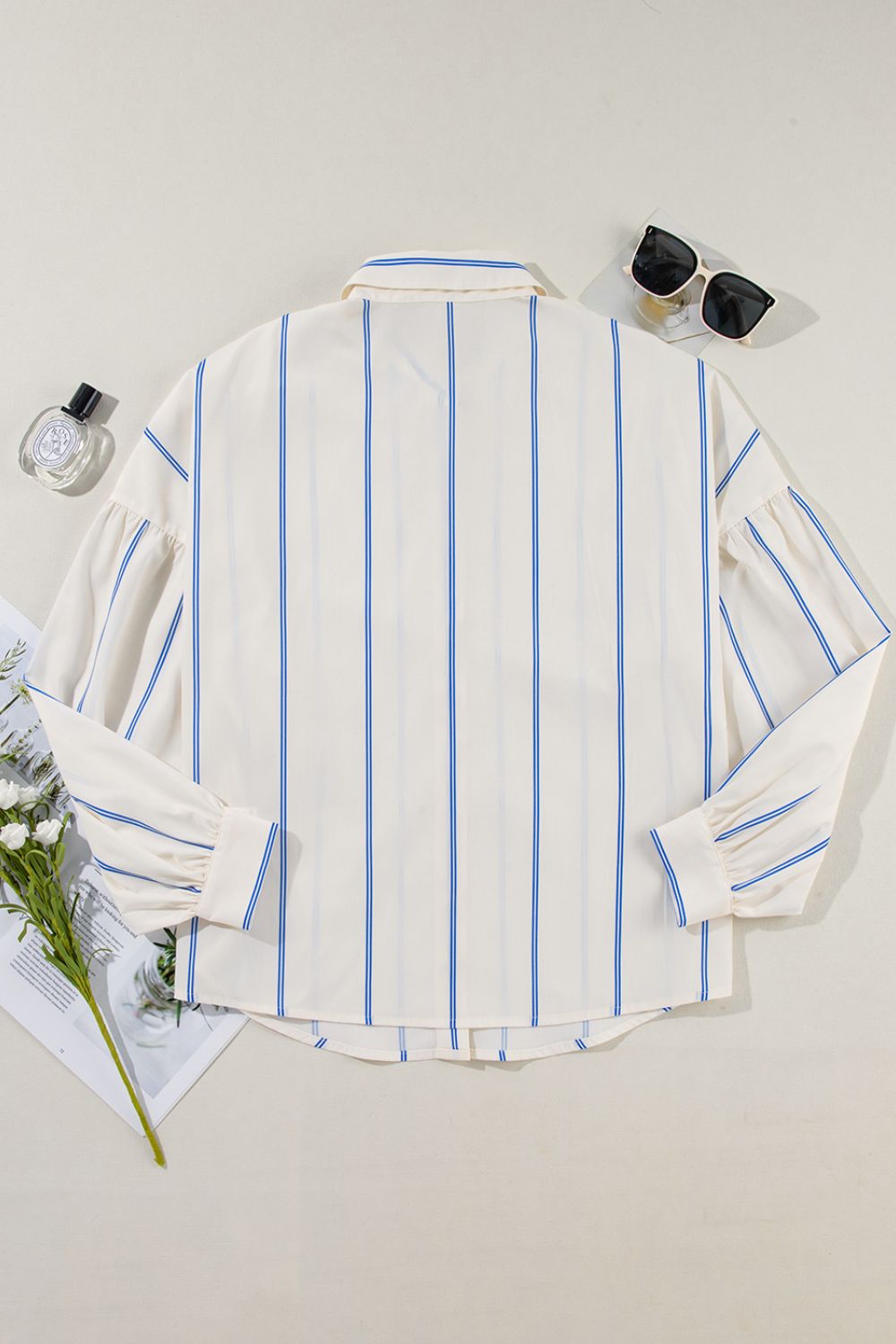 Bianca® | Striped, long-sleeved shirt with dropped shoulders