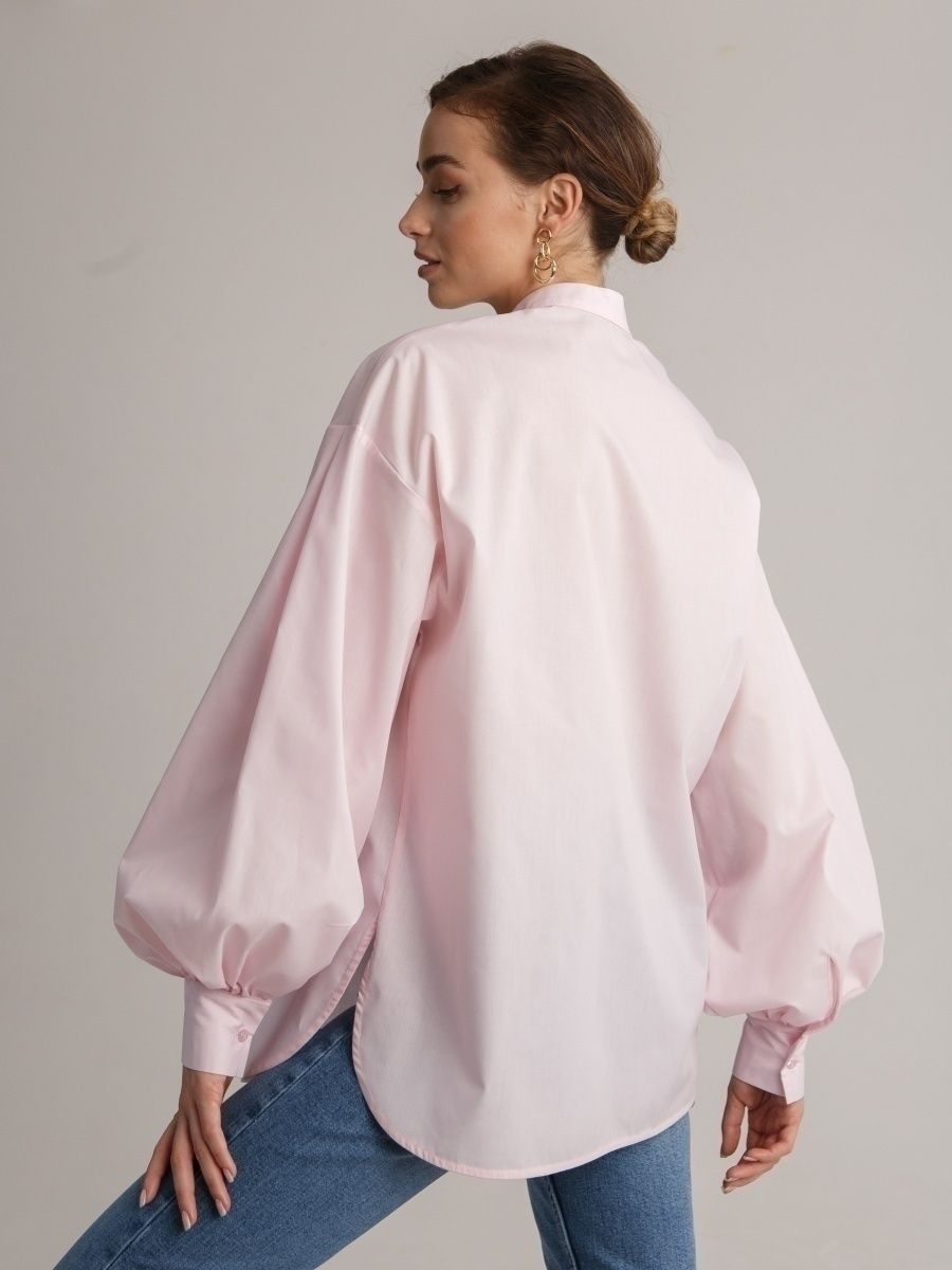 Blanca® | Cherry colored long sleeve puff shirt