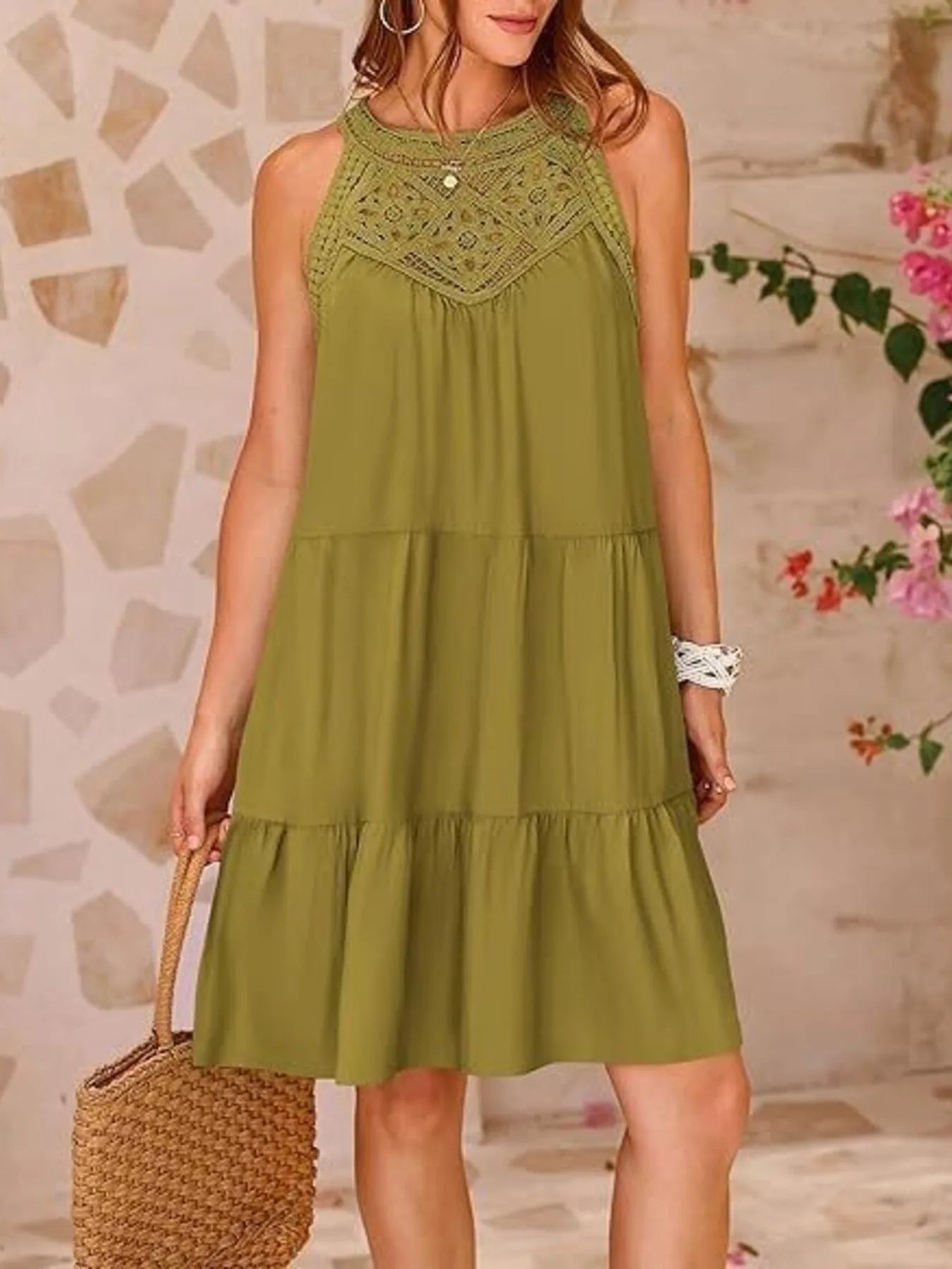 Desiree® | Sleeveless Lace Mini Dress