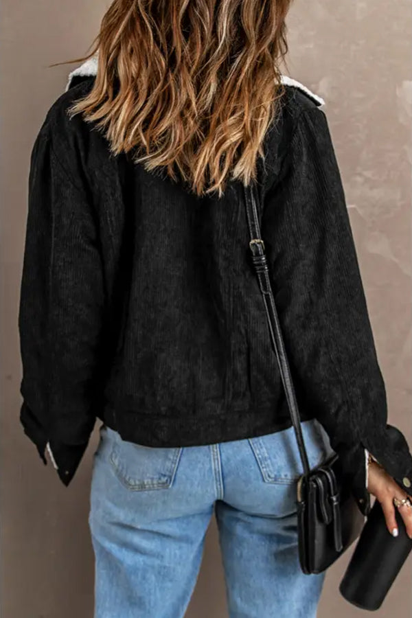 Angelines® | Women's Lambswool Patchwork Corduroy Jacket