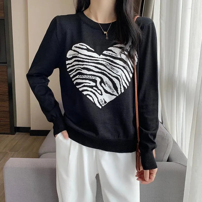 Berenice® | Heart print sweater