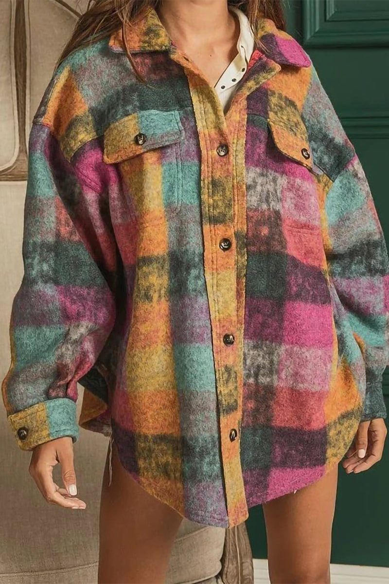 Angela® | Sexy color block tops with a contrasting turn-down collar