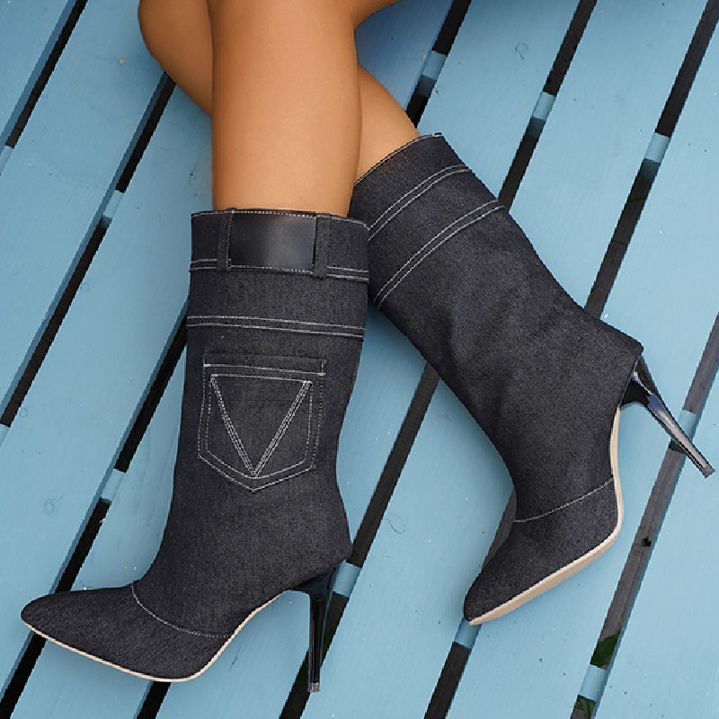 Edna® | Casual patchwork shoes with a pointed door