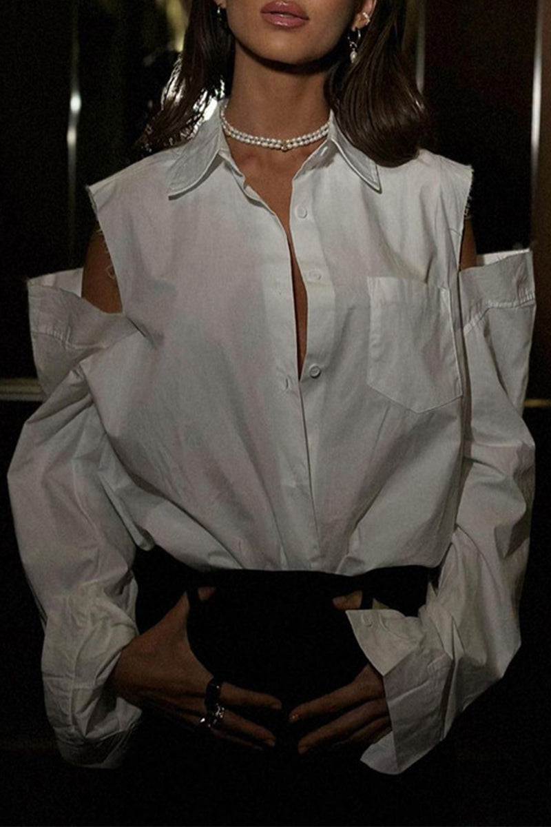 Blanca® | Elegant solid tops with hollowed out buttons