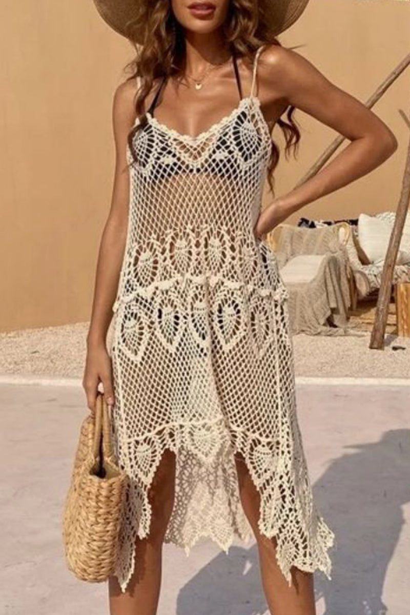 Andrea® | Sexy Solid Lace Hollow Out Holiday Swimwear (3 Colors)