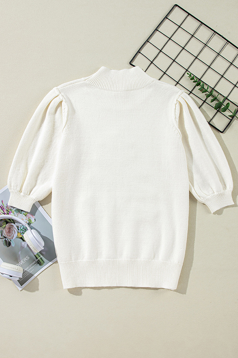 Carmen® | Casual turtleneck sweaters with Christmas tree sequin patchwork