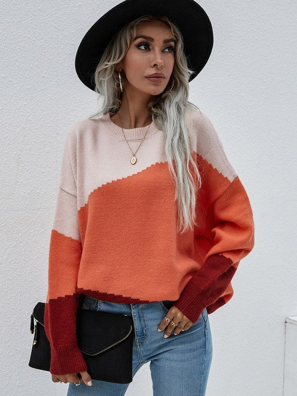 Bianca® | Women's sweater with long sleeves and a round neck