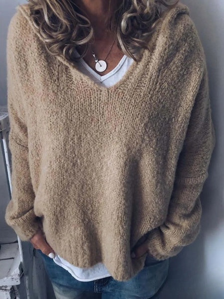 Adriana® | Casual V-neck hoodie