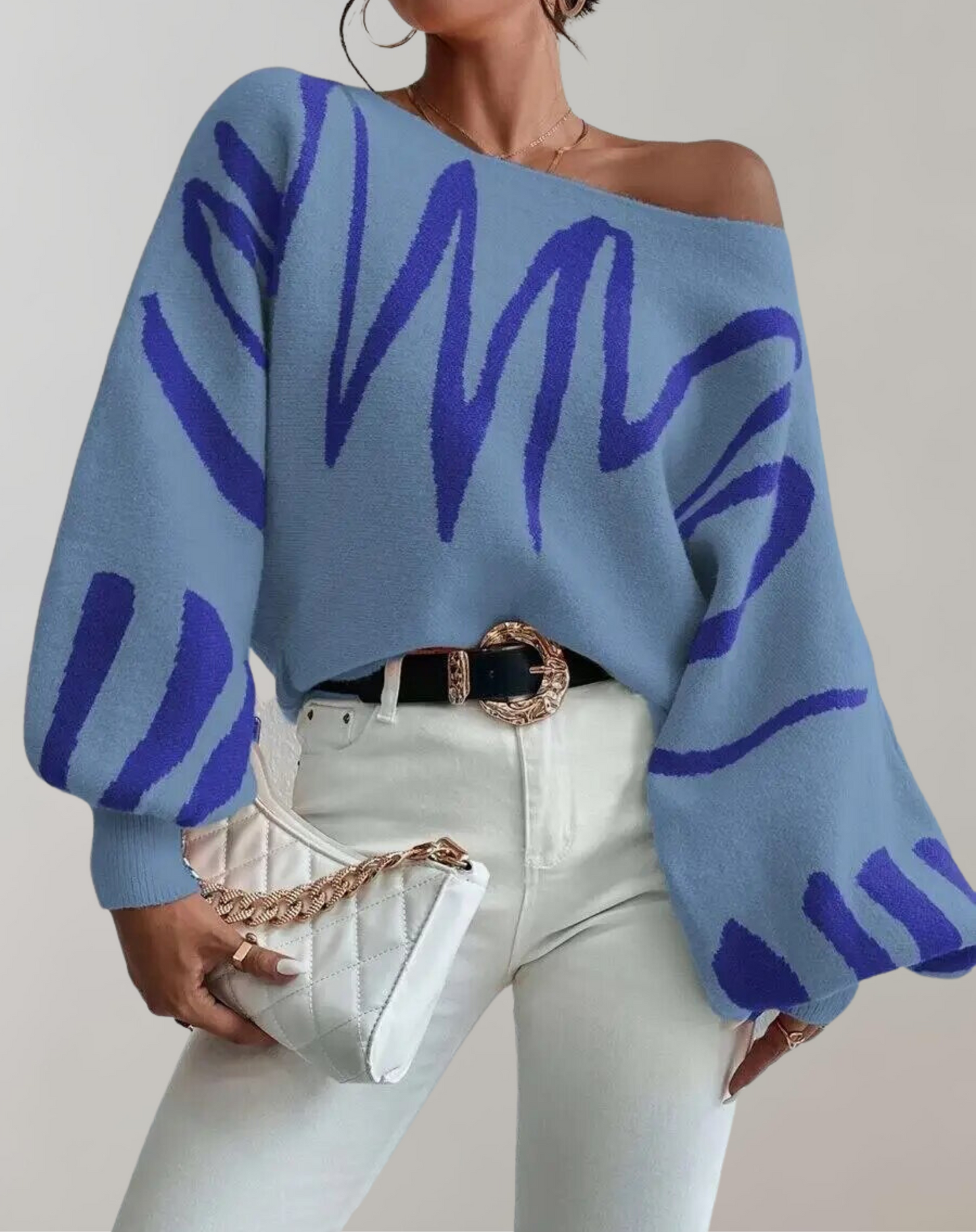 Belén® | Print Lantern Sleeves Off-Shoulder