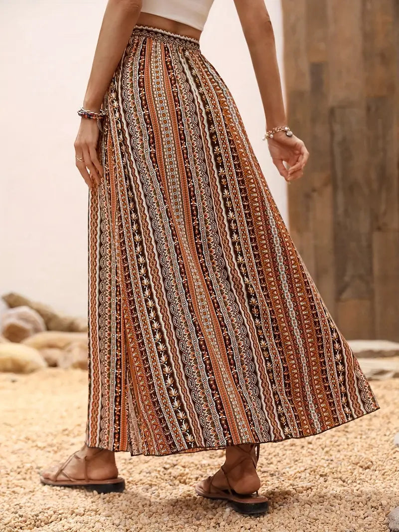 Cielo® | Flared skirt with tribal print