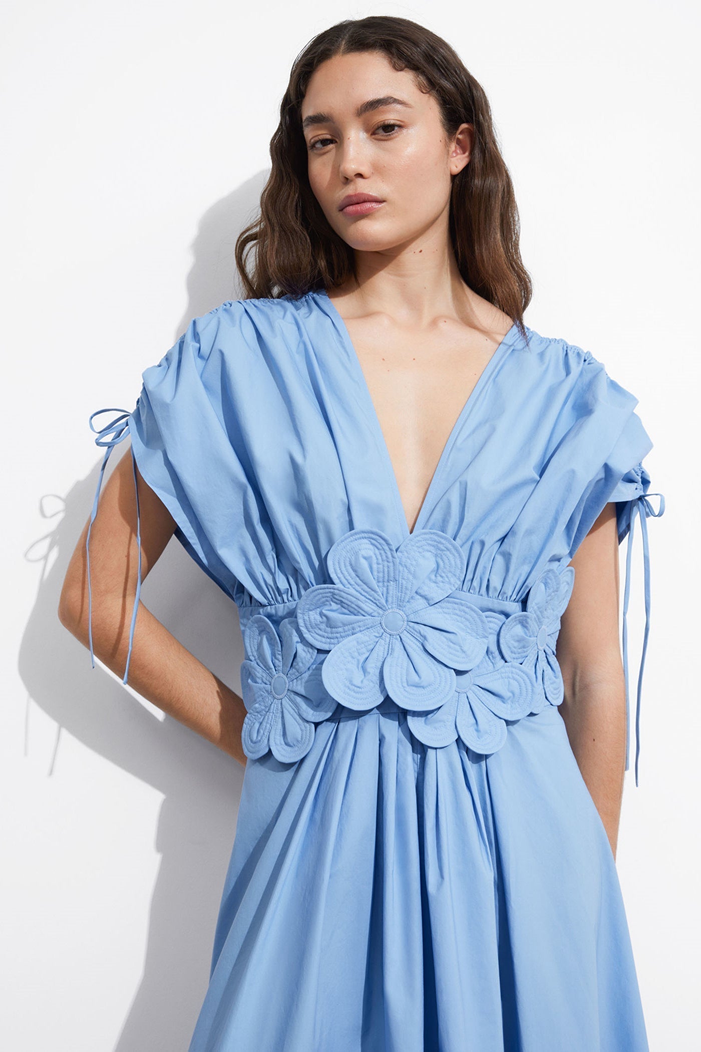 Carla® | V-Neck Maxi Dress With Floral Appliqué