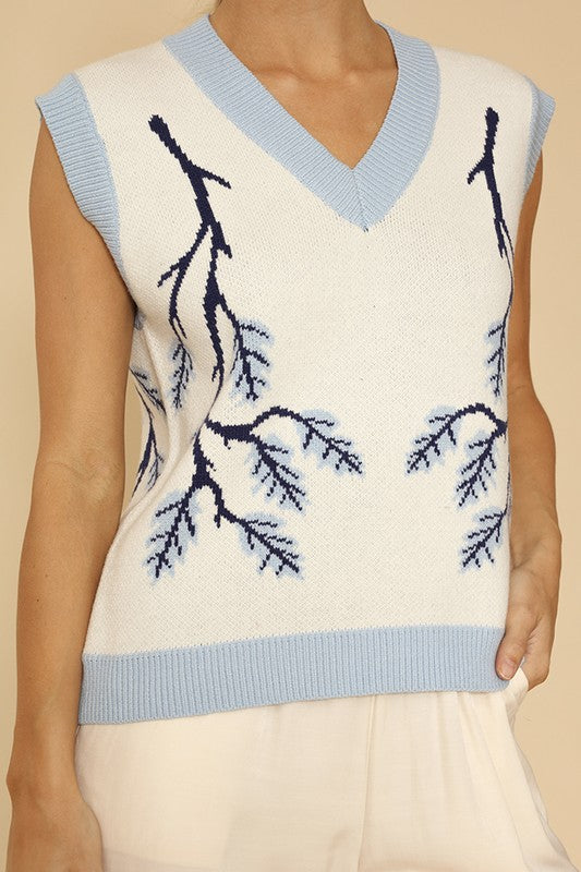 Amelia® | Branch sweater vest