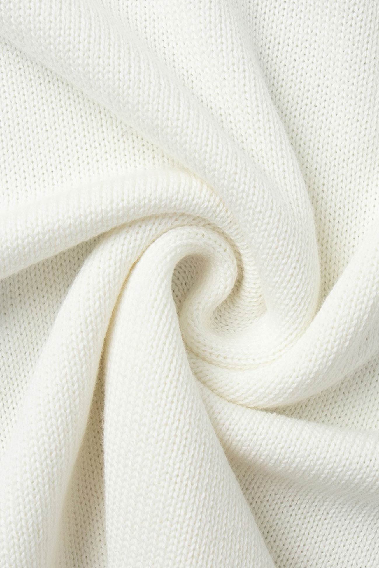 Elena® | Crew Neck Backless Cotton Sweater