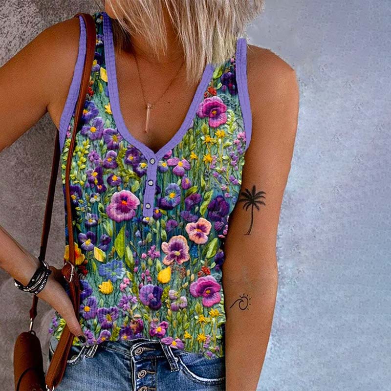 Amelia® | Vintage floral print shirt