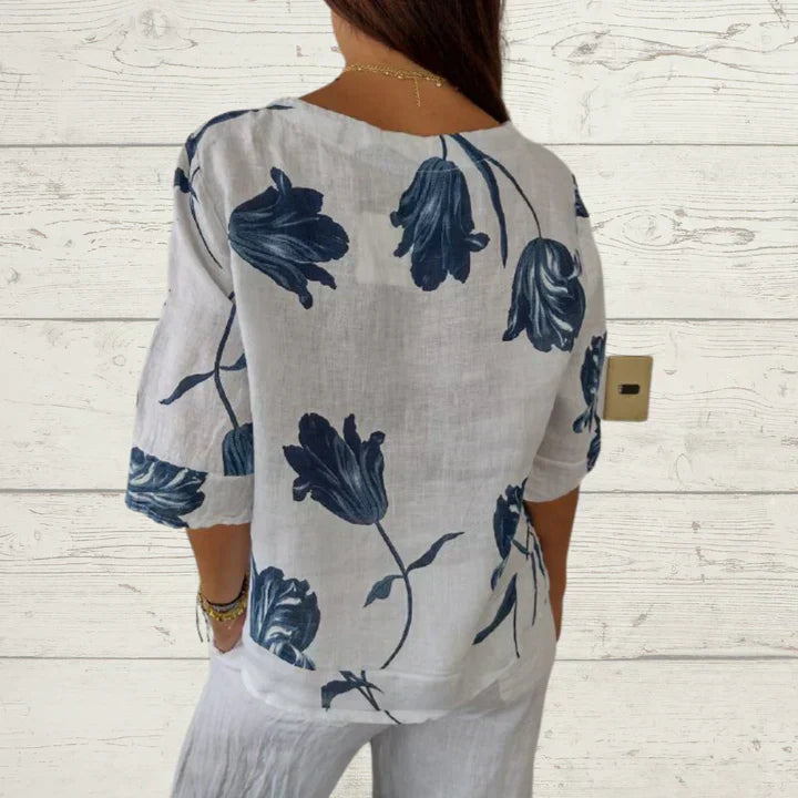 Brittenee® | Elegant V-Neck Blouse For Women