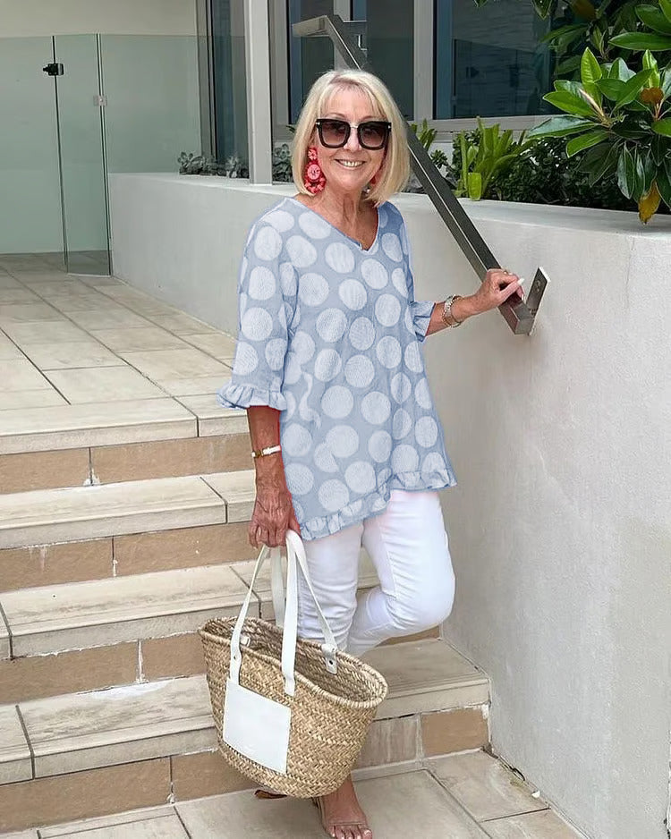 Annamaria® | Stylish V-Neck Blouse