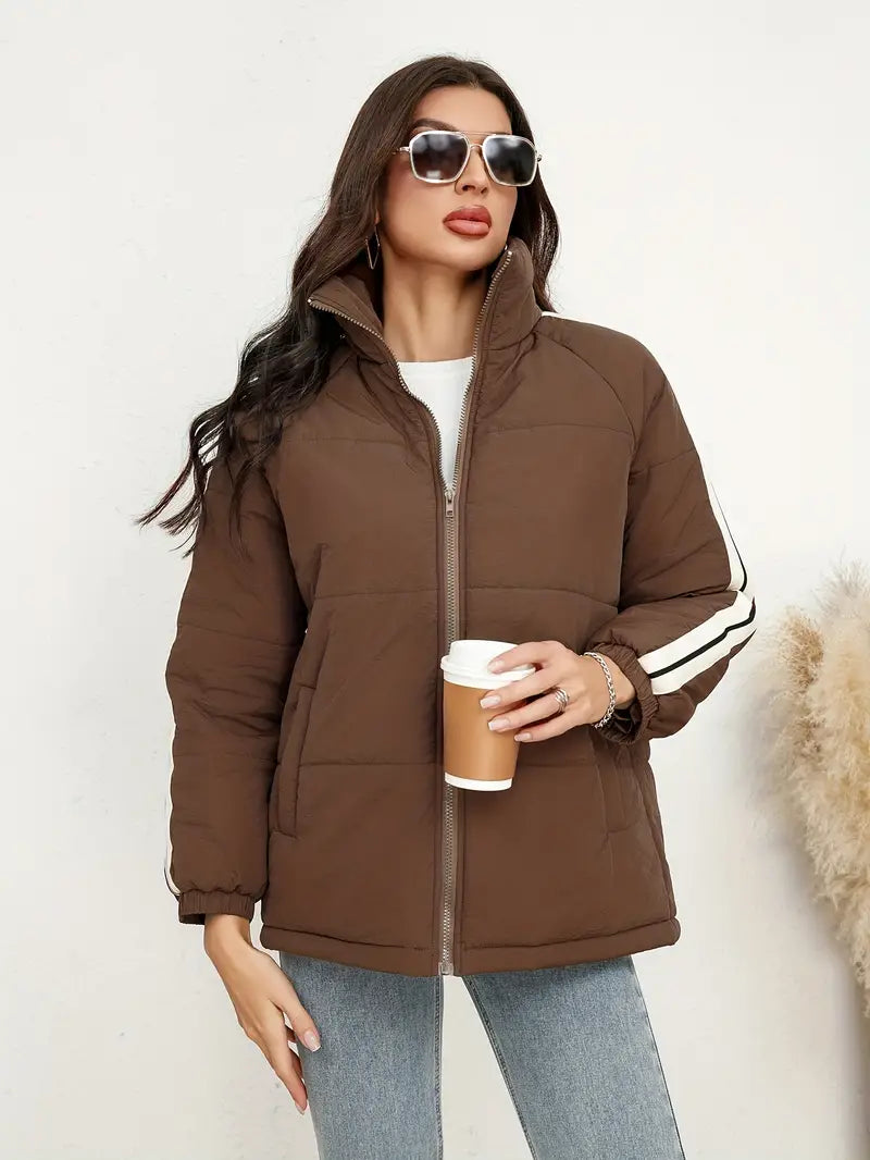 Amalia | Jacket with zip and high collar