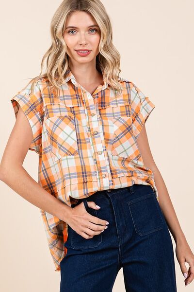 Casandra® | Checked button-down shirt
