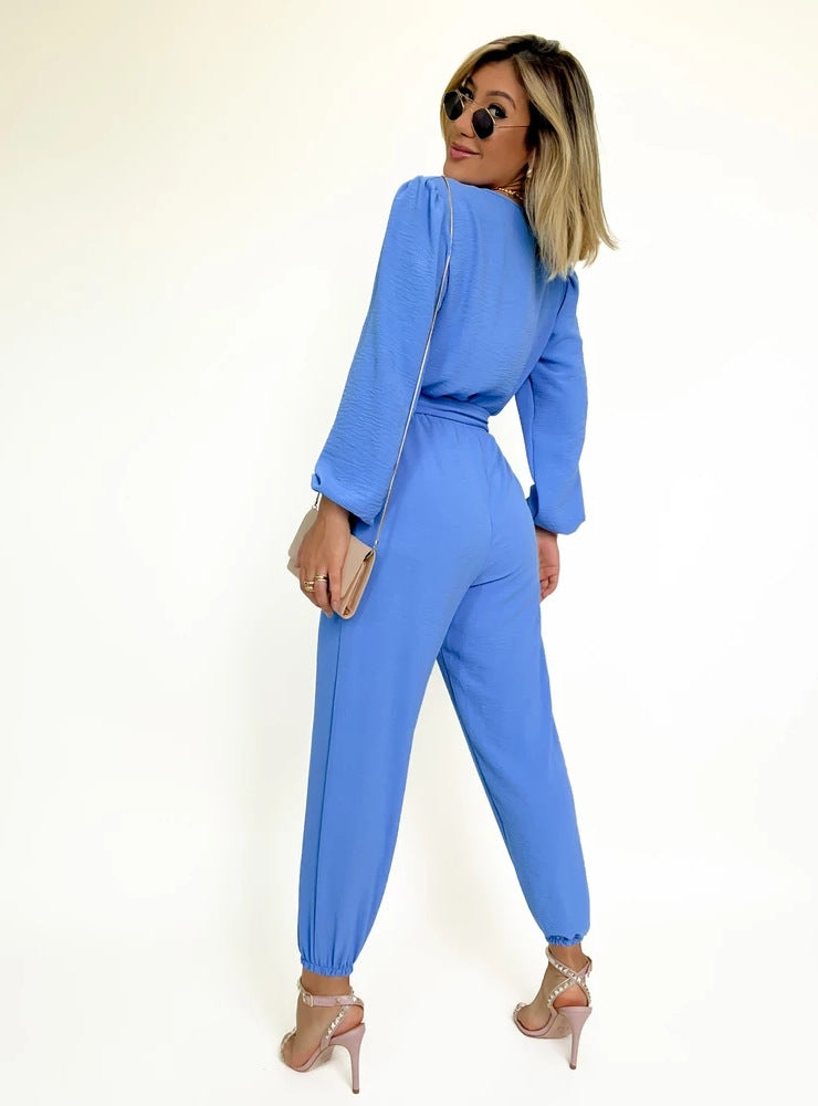 Antonella® | Belle V-neck jumpsuit with waist