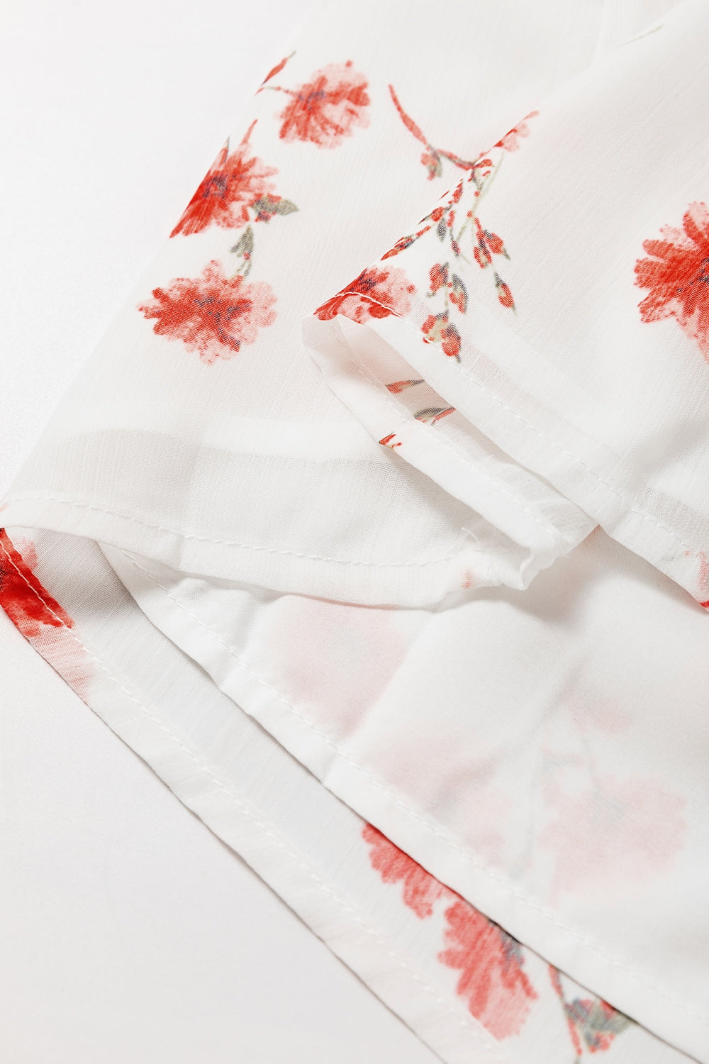 Barbara® | Smocked, off-the-shoulder blouse with flounced sleeves and a floral pattern