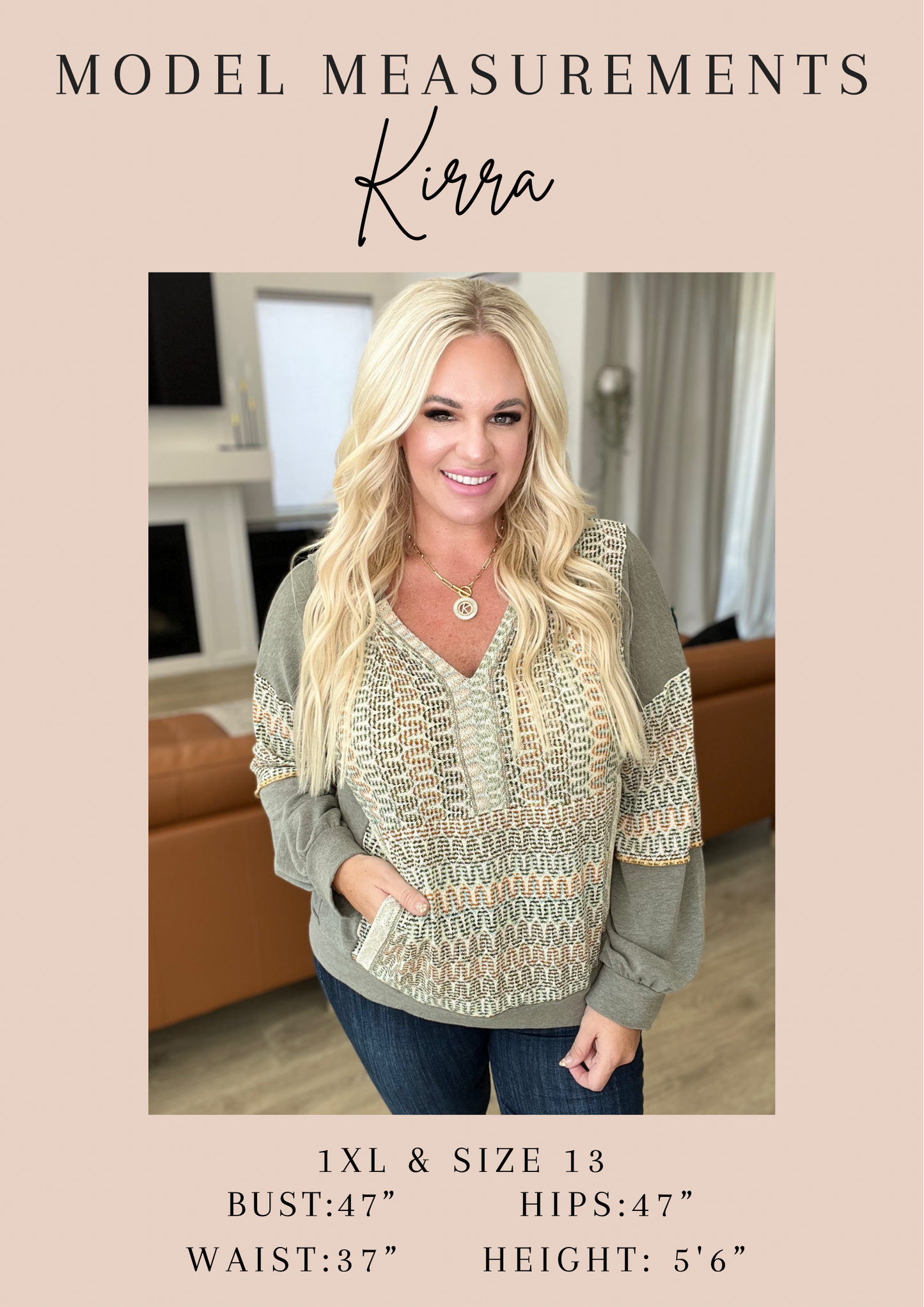 Anya® | Leave It To Chance hooded scoop neck sweater in dark green