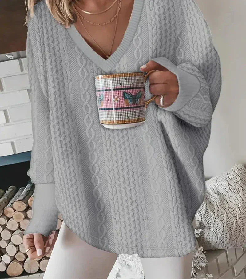 Carina® | Versatile sweater with a button-down collar