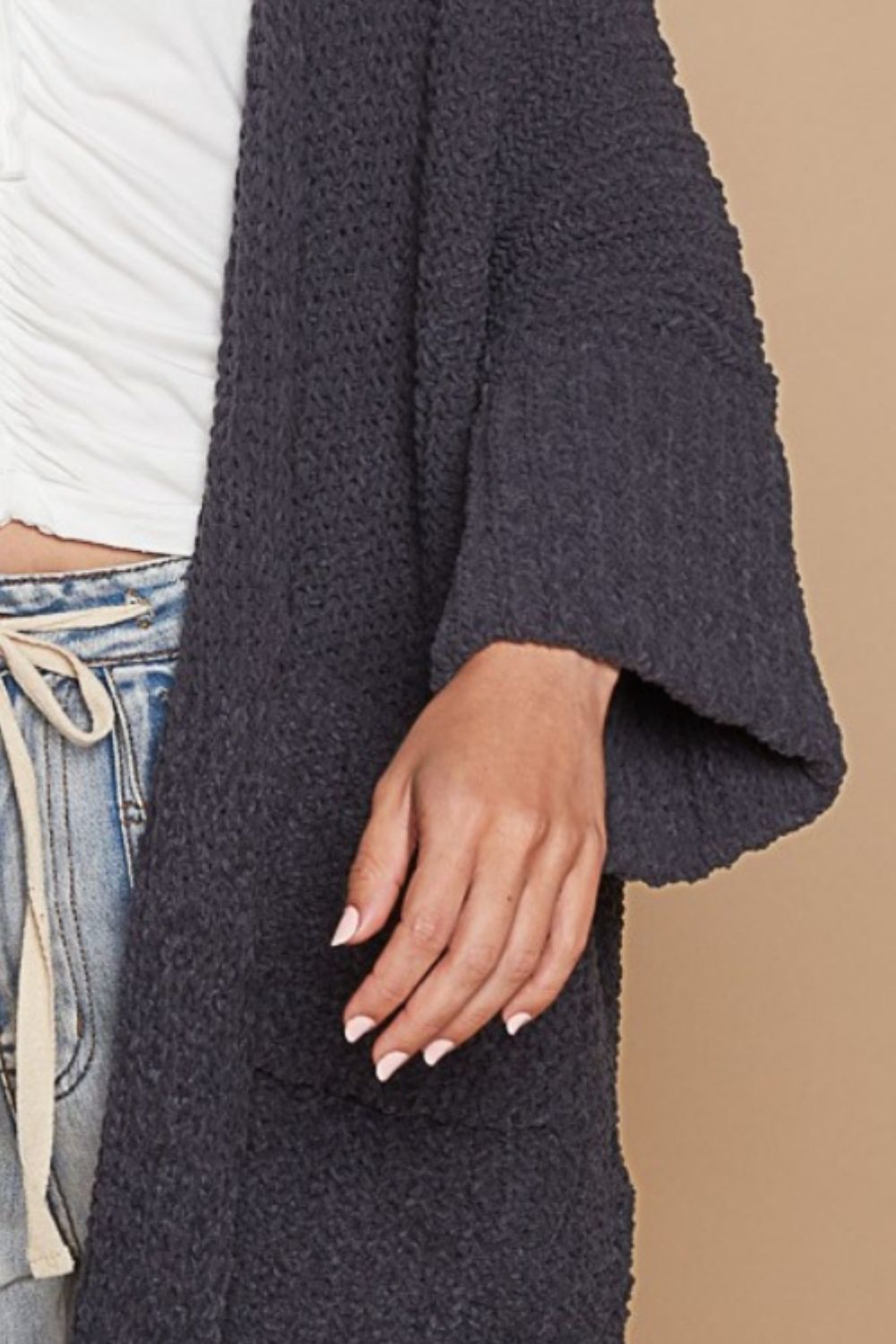 Eliana® | Open front sweater cardigan with pockets