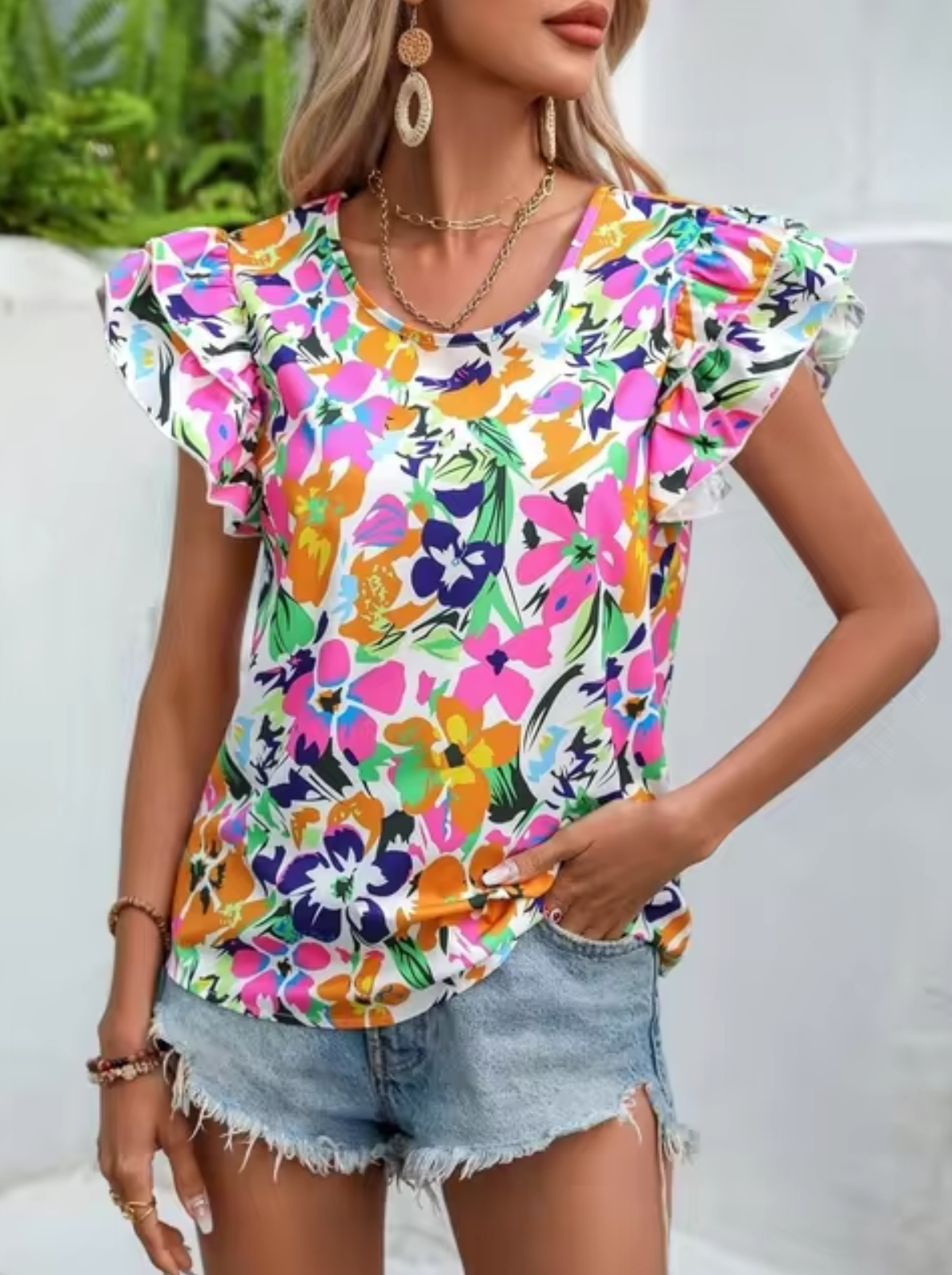 Eliana® | Summer blouse with floral print