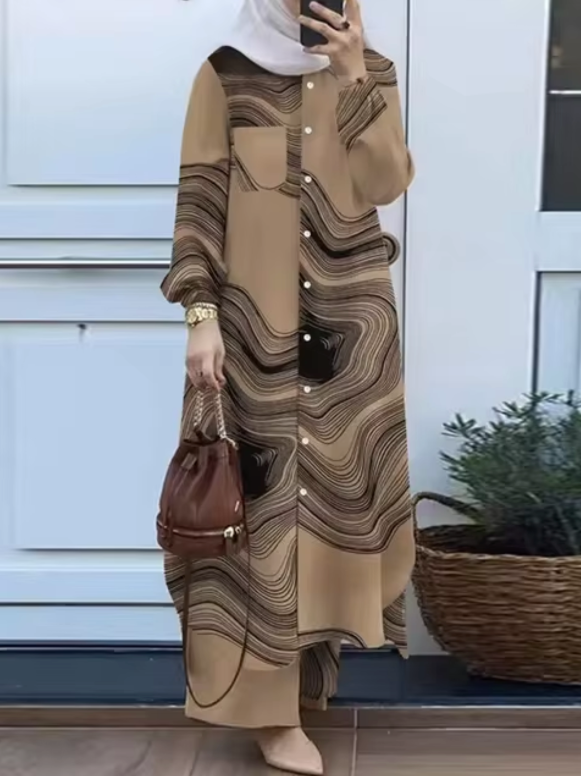 Elisa® | Elegant two-piece set of trousers and dress