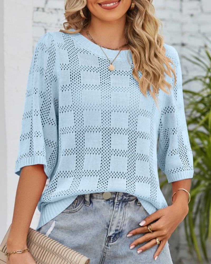 Diana® | Elegant Mid-Length Sleeve Blouse