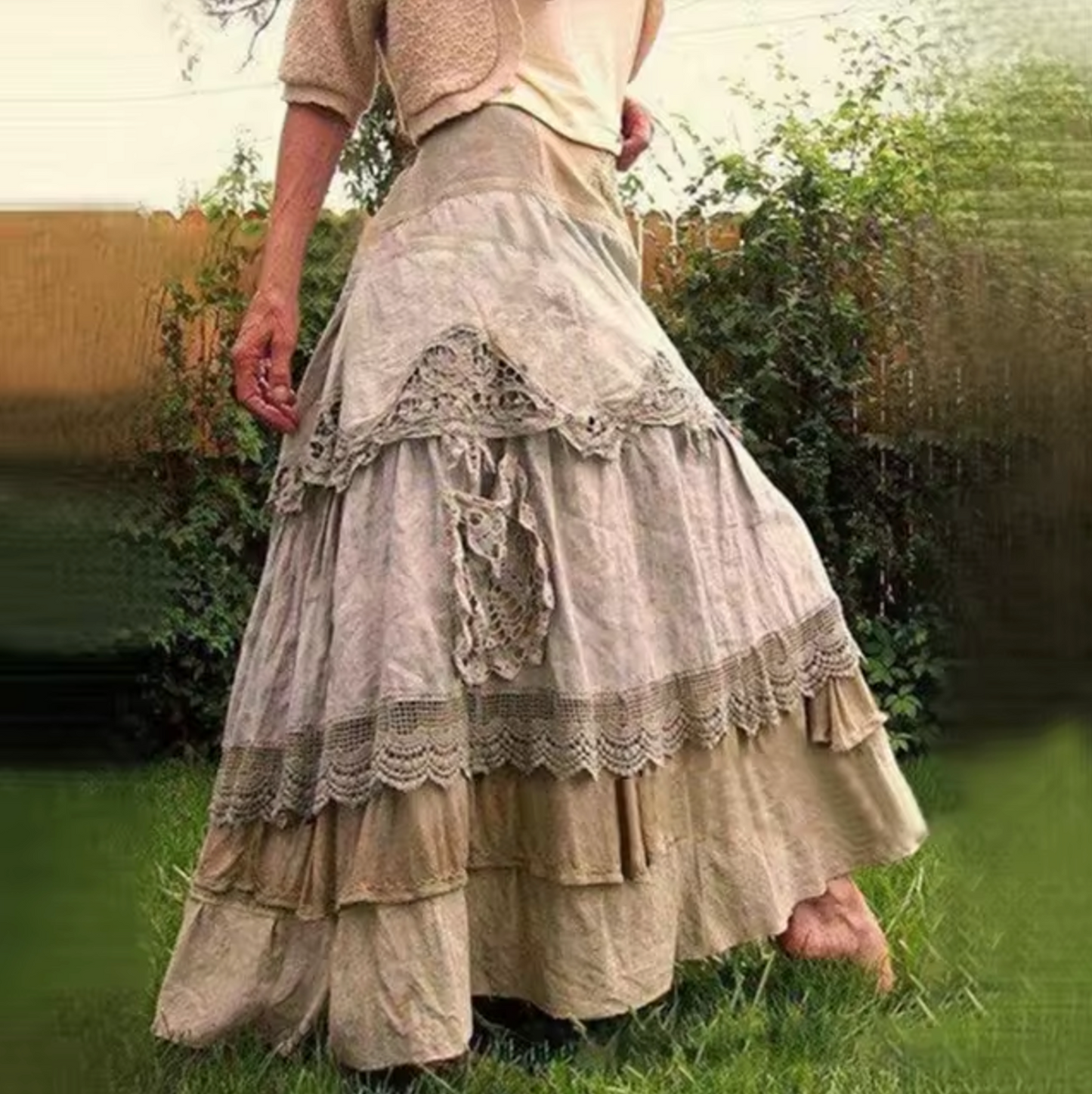 Carmen® | Long layered skirt in boho style