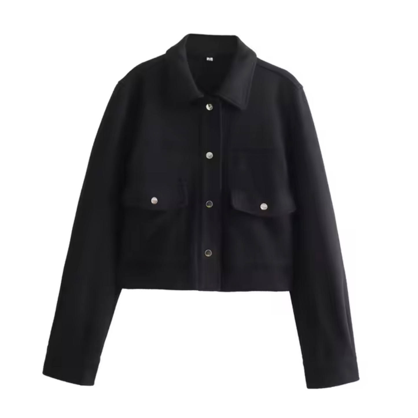 Calixta | Coat with button placket and front pockets