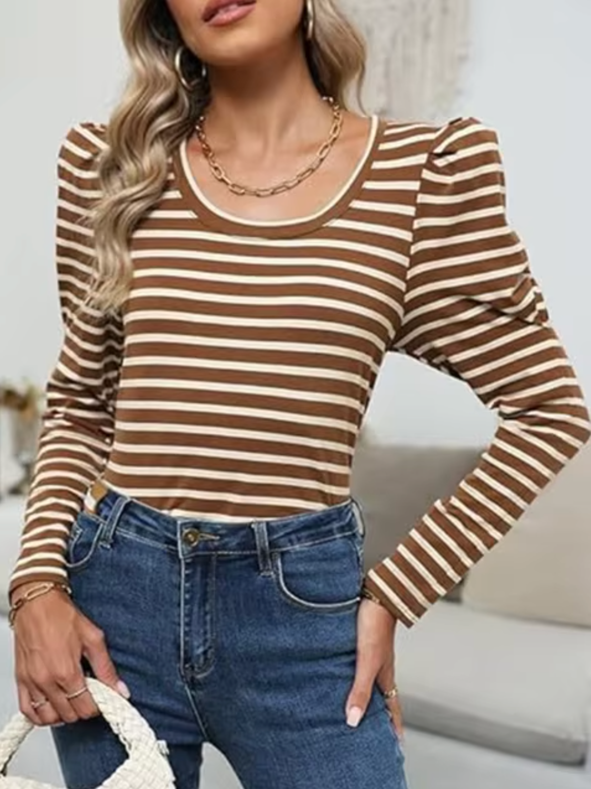 Bryton® | Puff Sleeve Sweater With Long Sleeves