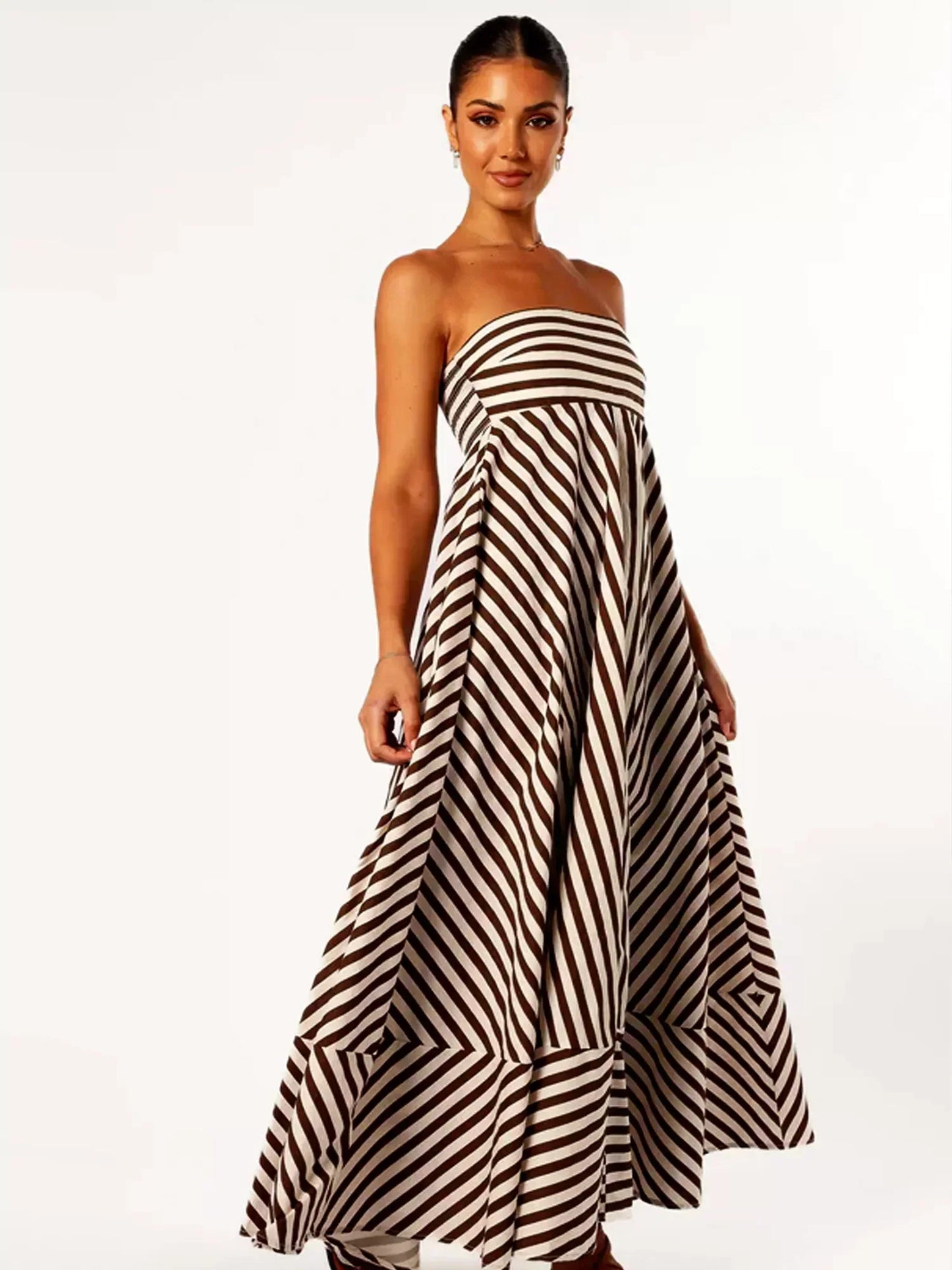 Jayla | Elegant Strapless Maxi Dress for Effortless Style