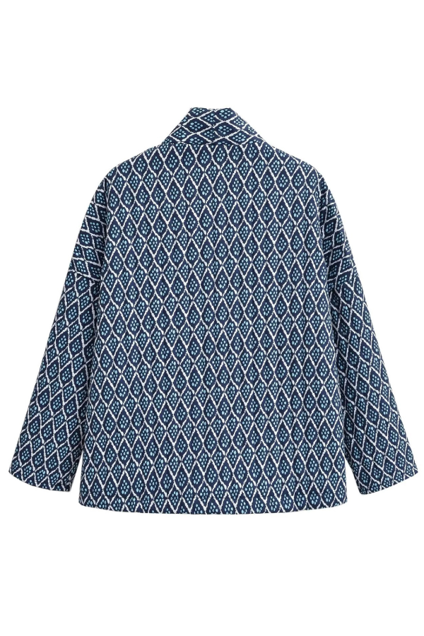 Elisa® | Diamond Print Loose Light Cotton Jacket