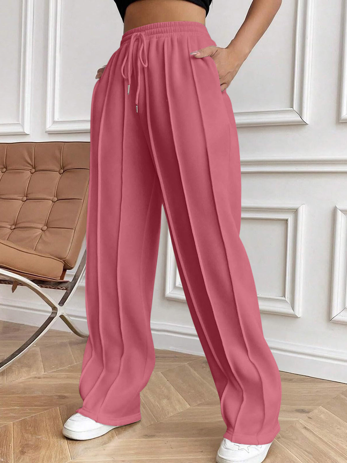 Amelia® | Pants with drawstring and elastic waistband and pockets