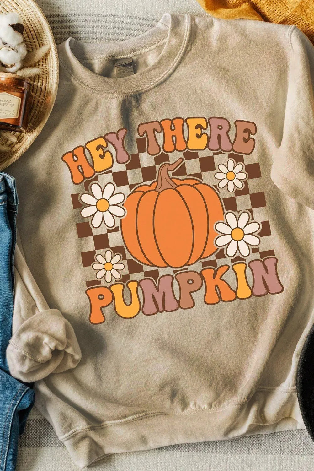 Barbara® | Long-sleeved sweatshirt with a pumpkin graphic
