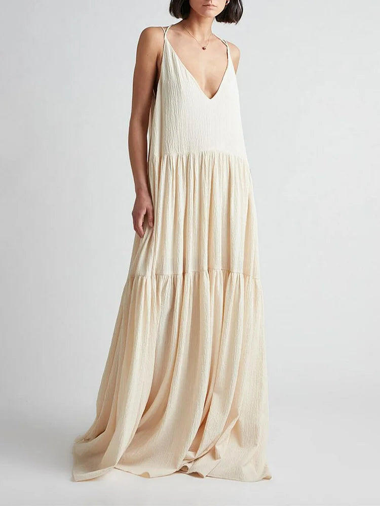 Amparo® | Elegant maxi dress with a V-neck