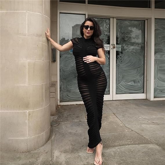 Dalia® | Knitted dress with short sleeves for women