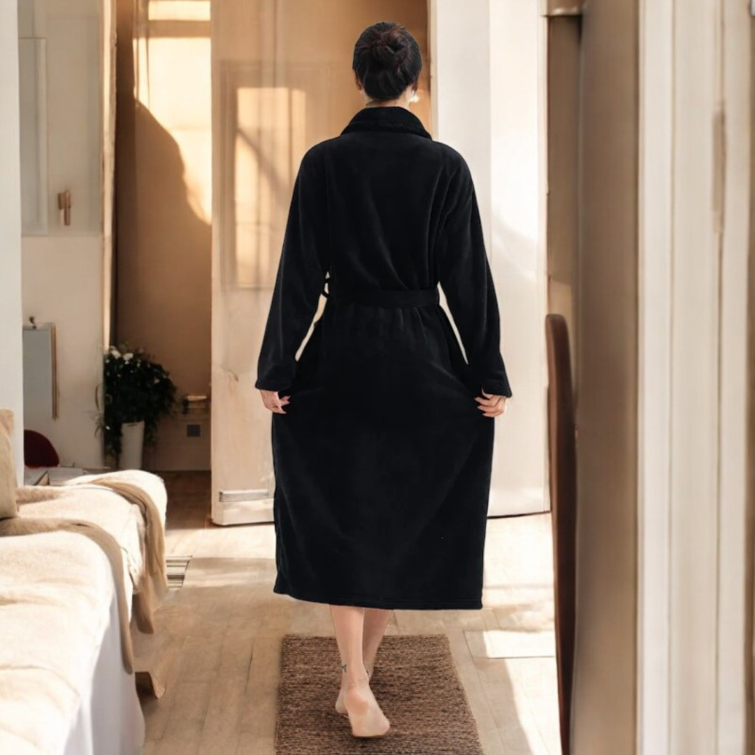 Claudia® | Soft fleece bathrobe with pockets