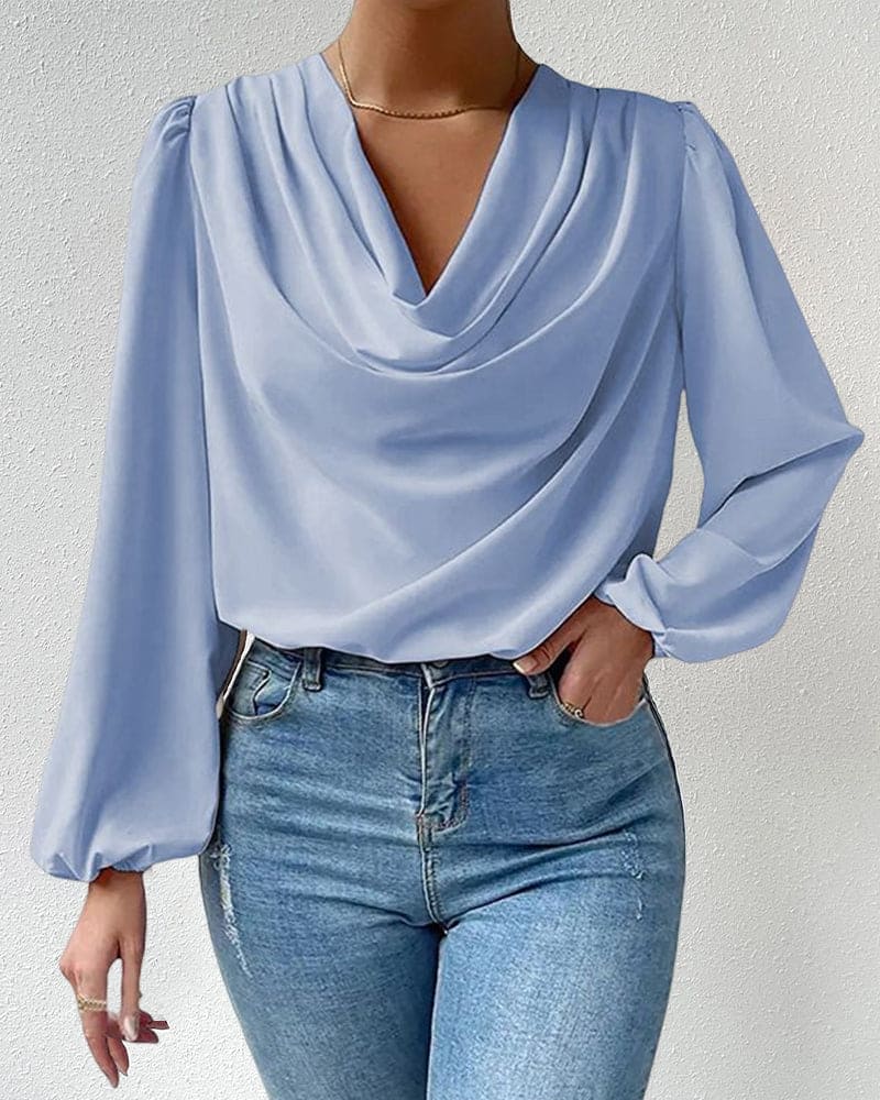 Cristina® | Loose-Fitting Long-Sleeved Blouse