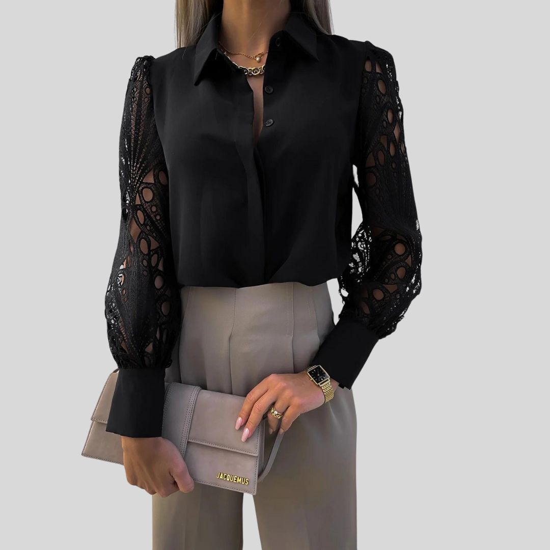 Carlota® | Elegant Blouse With Lace Detail On The Sleeve