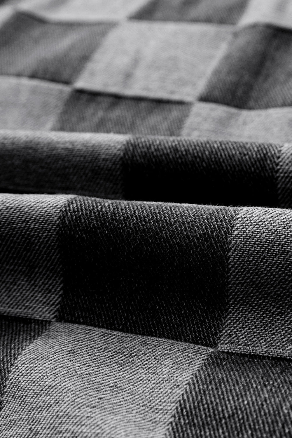 Alicia® | Checked denim jacket with buttons