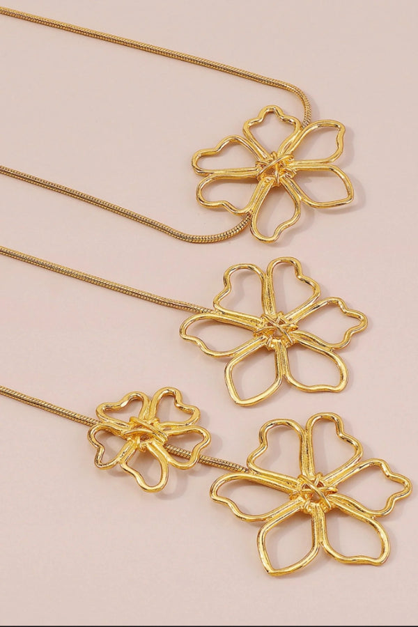Ariadna® | Flower metal chain necklace