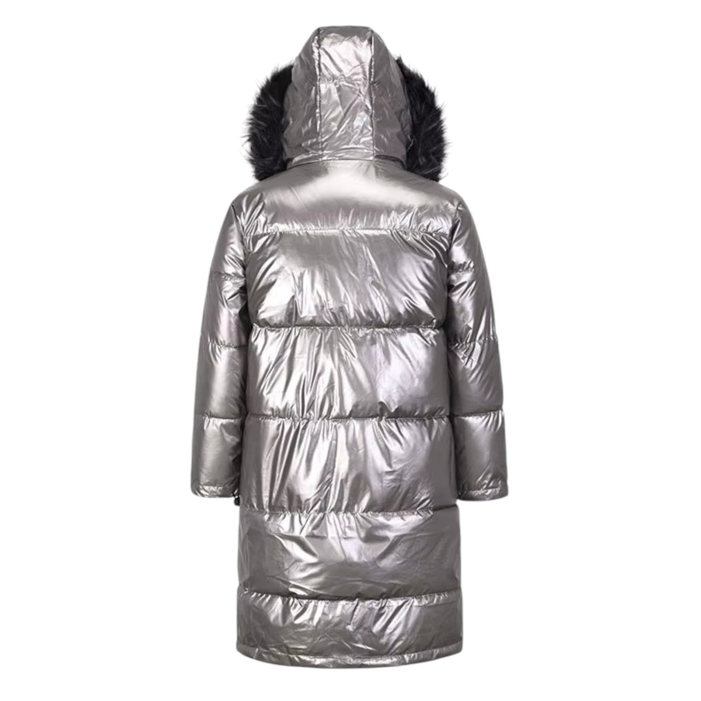 Ayla® | Women's medium-length down jacket with a fur hood