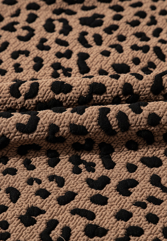 Anita® | Sleeveless mini dress with a leopard collar