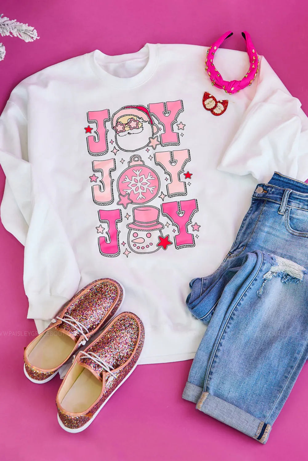 Carina® | JOY crew neck long sleeve sweatshirt