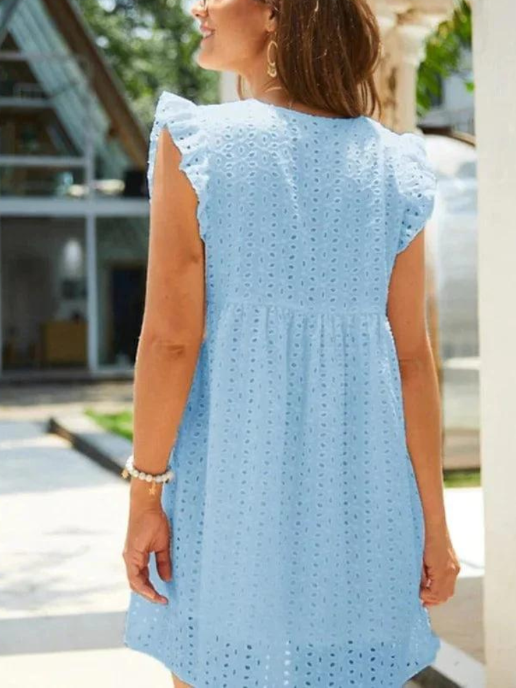 Claudia® | Elegant Sky Blue Maxi Dress