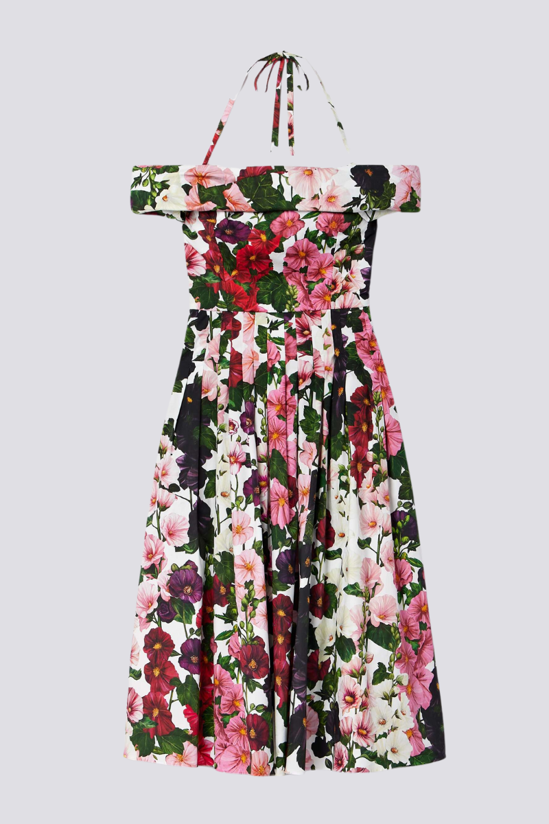 Claudia® | Off-The-Shoulder Floral Midi Dress