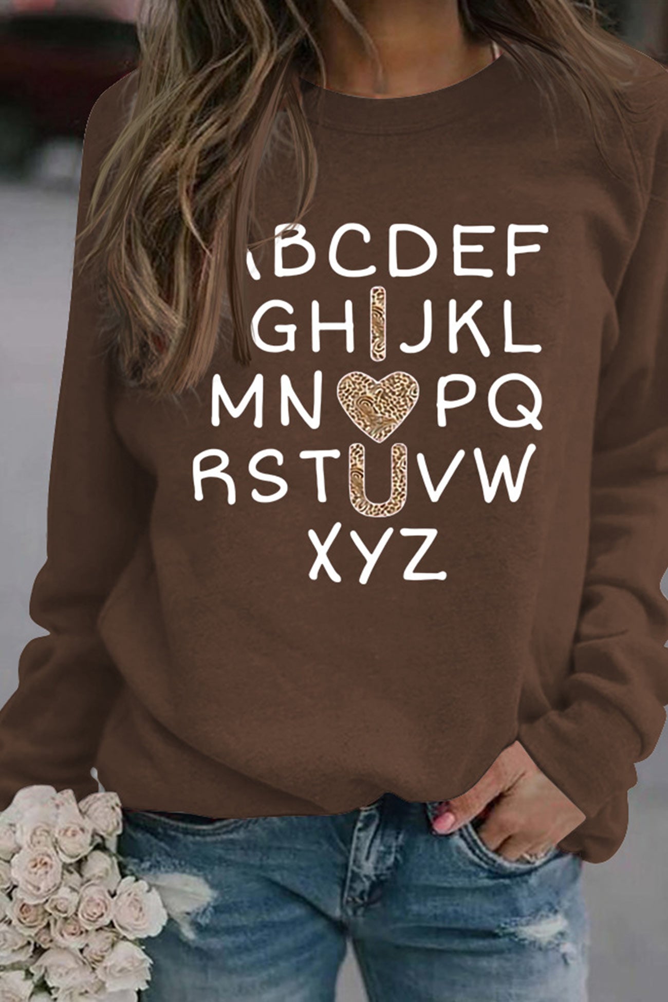 Camila® | Alphabet graphic sweatshirt
